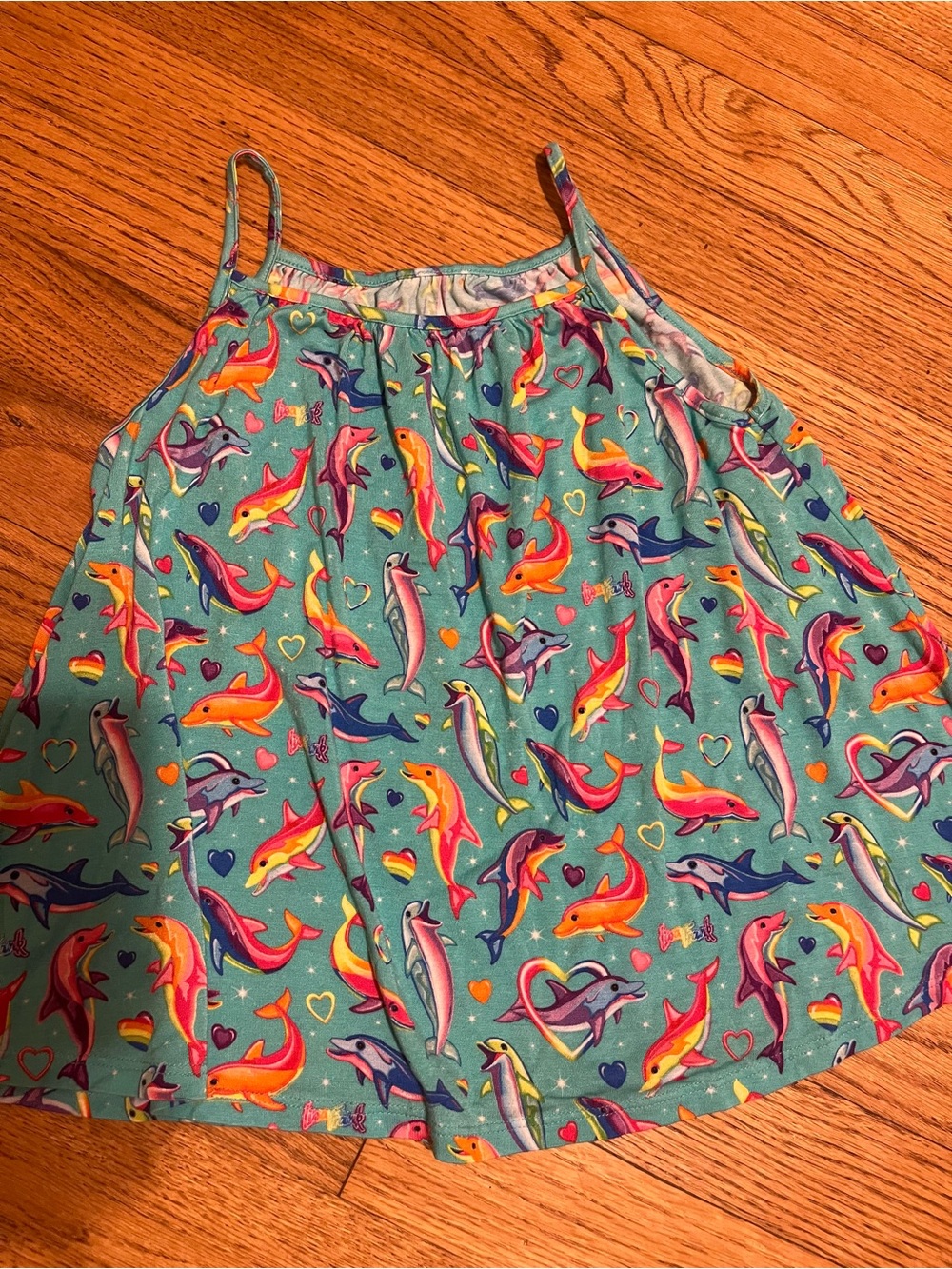 Rare like new 5/6 Lisa Frank Posh Peanut Dolphin Tank Top